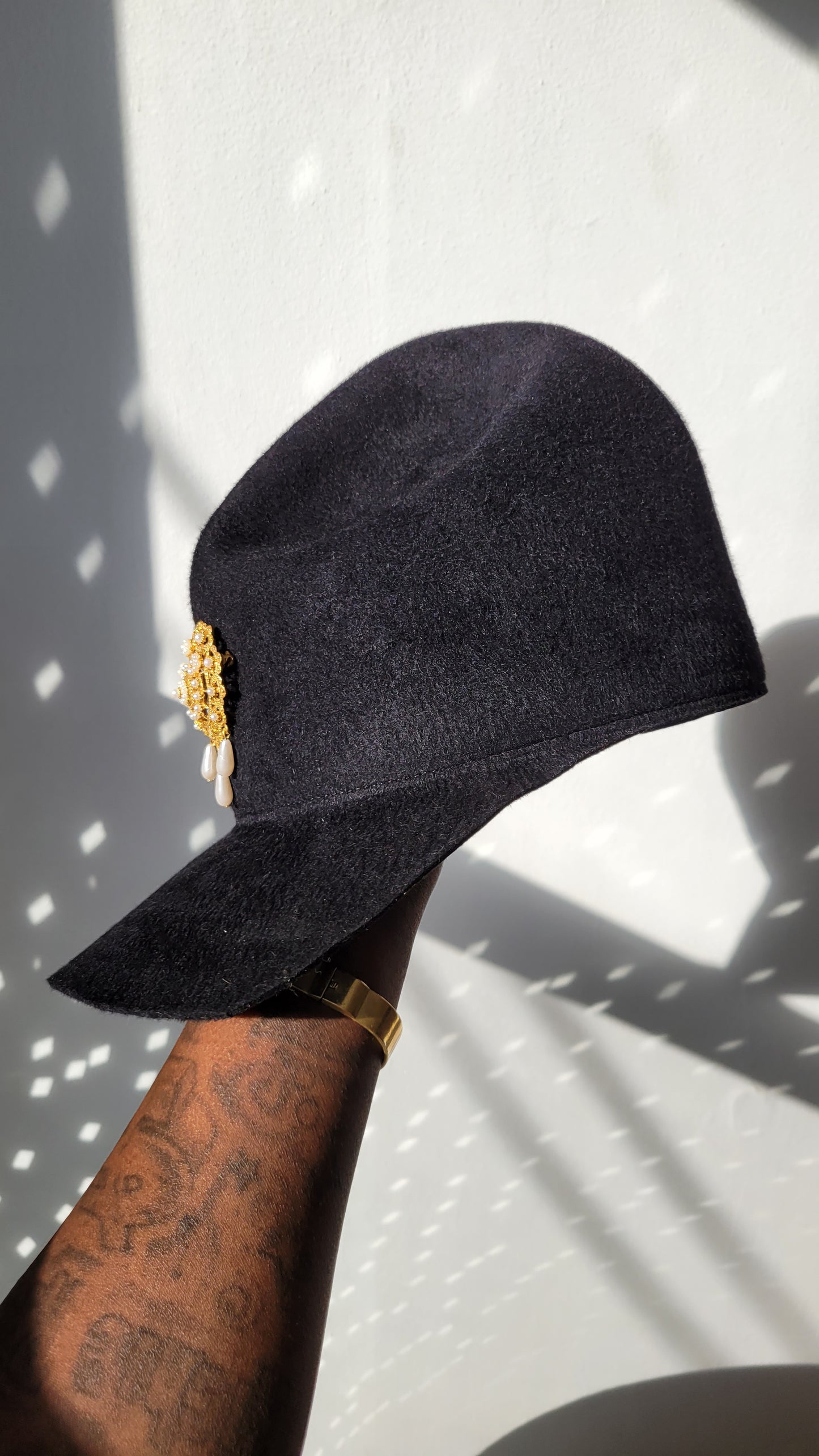 The Tristen Black with Gold and pearl