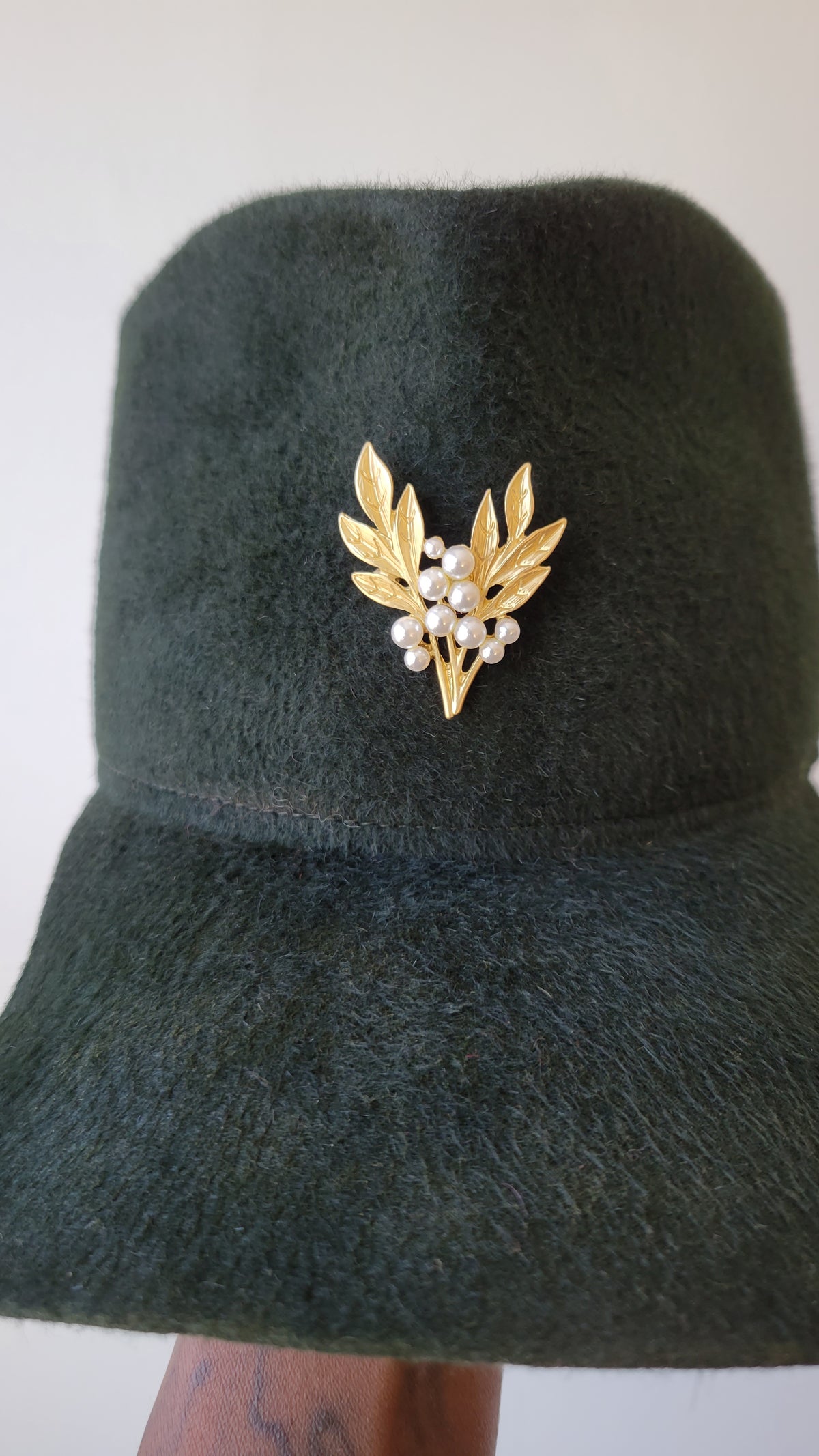 Forest green Tristan cap