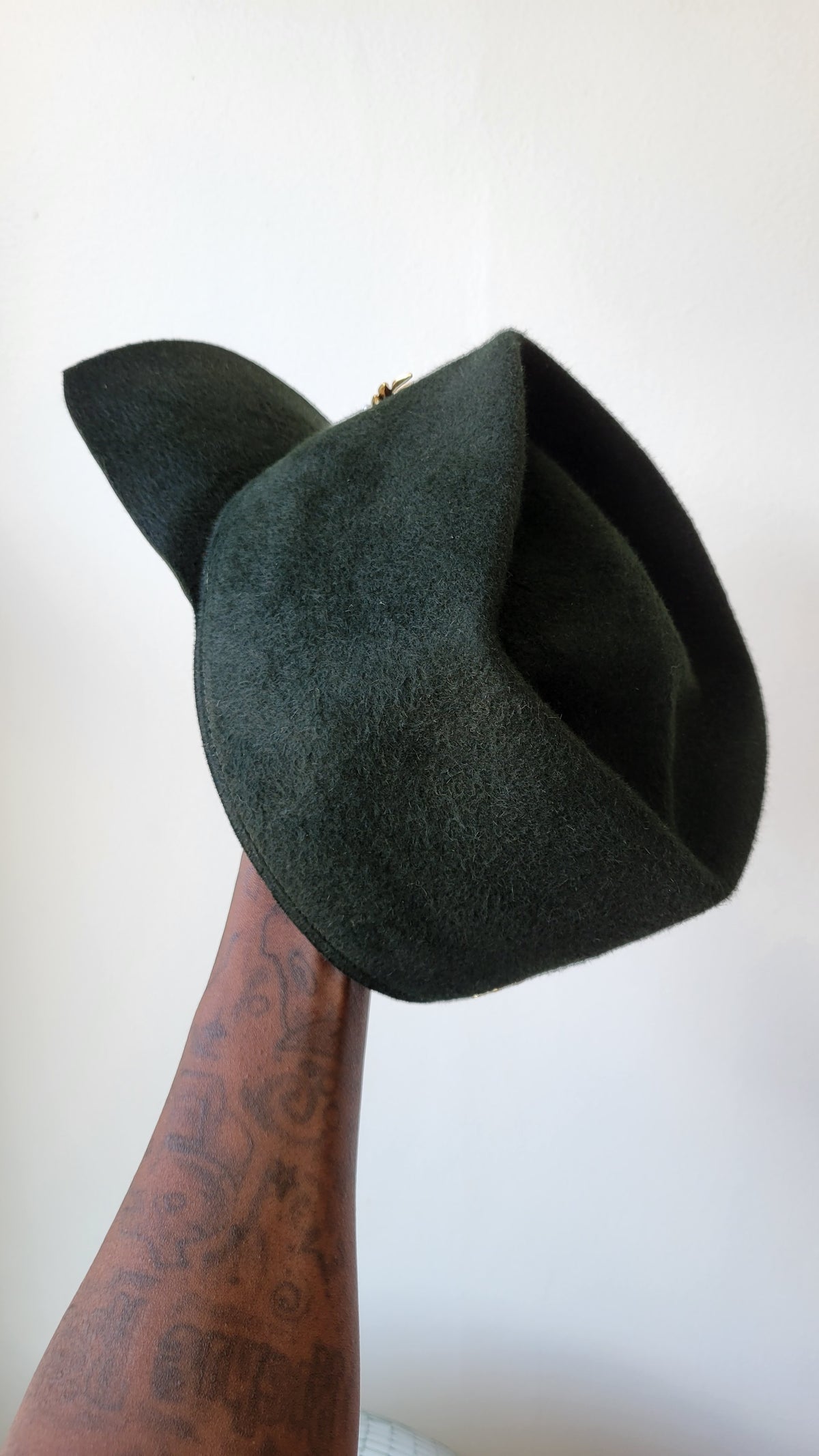 Forest green Tristan cap