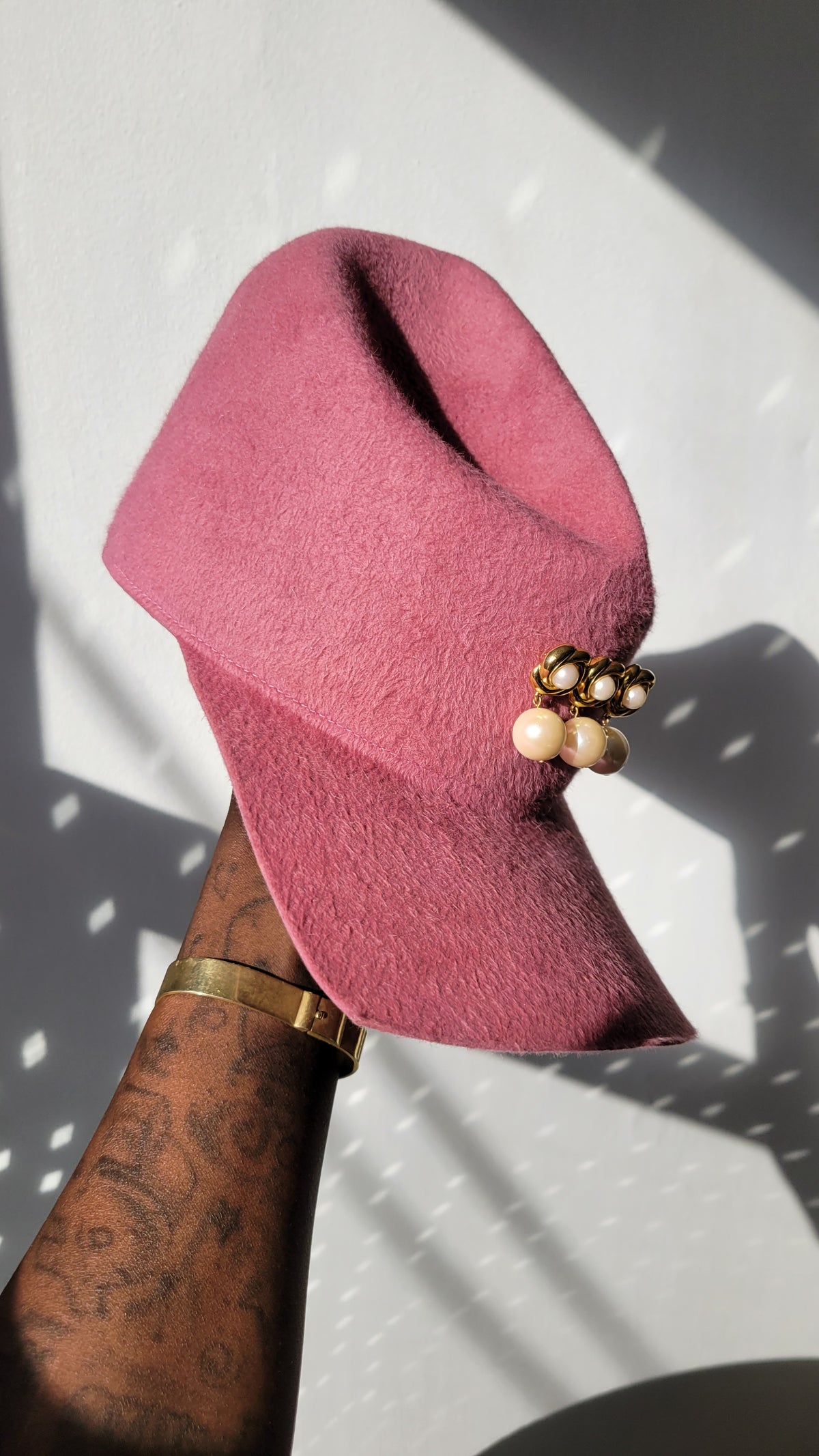 Pink Tristen with pearls