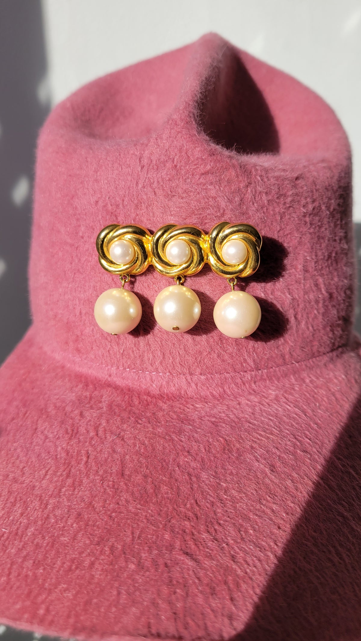 Pink Tristen with pearls