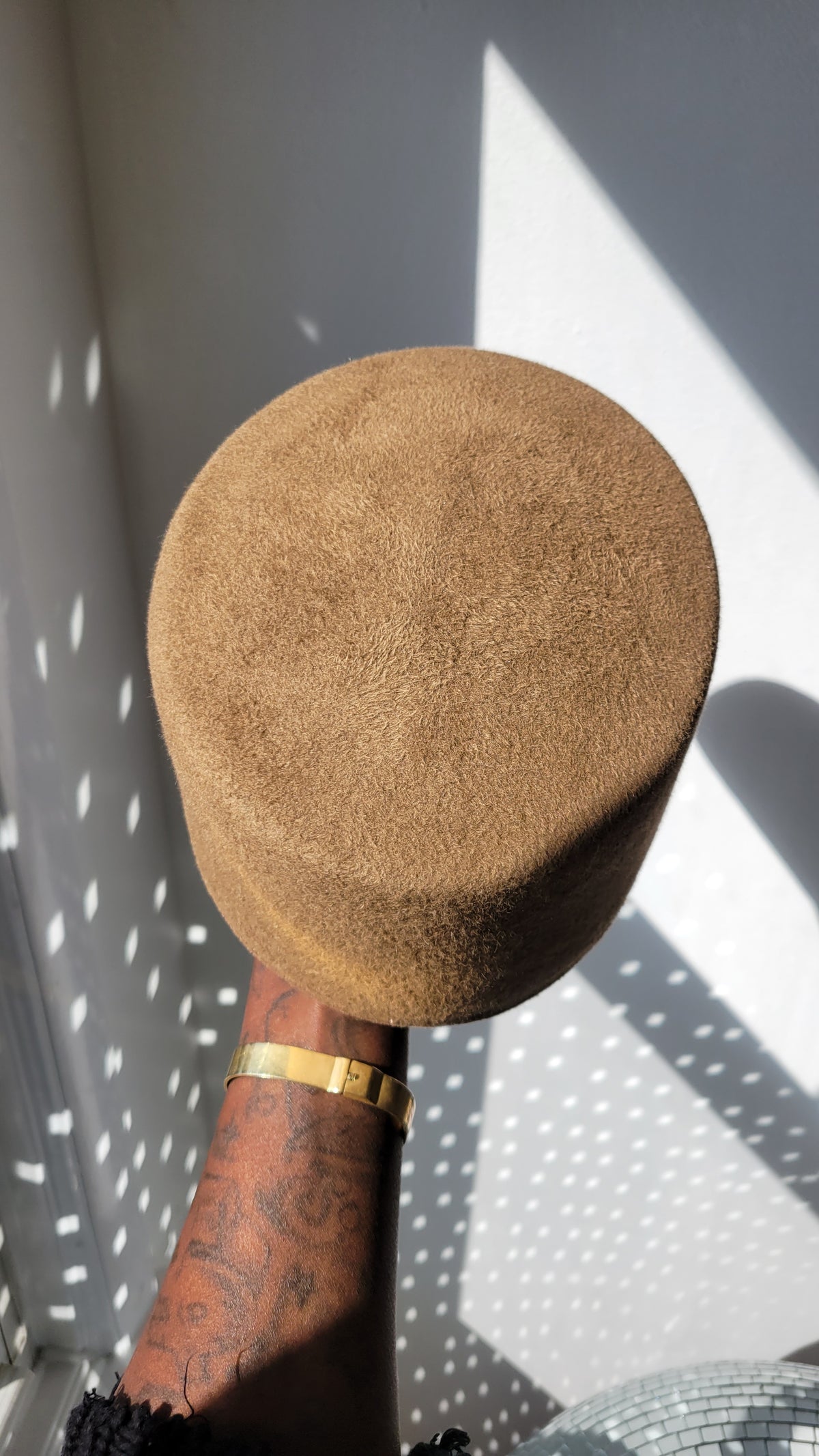 Felt Rhea Cap in Camel