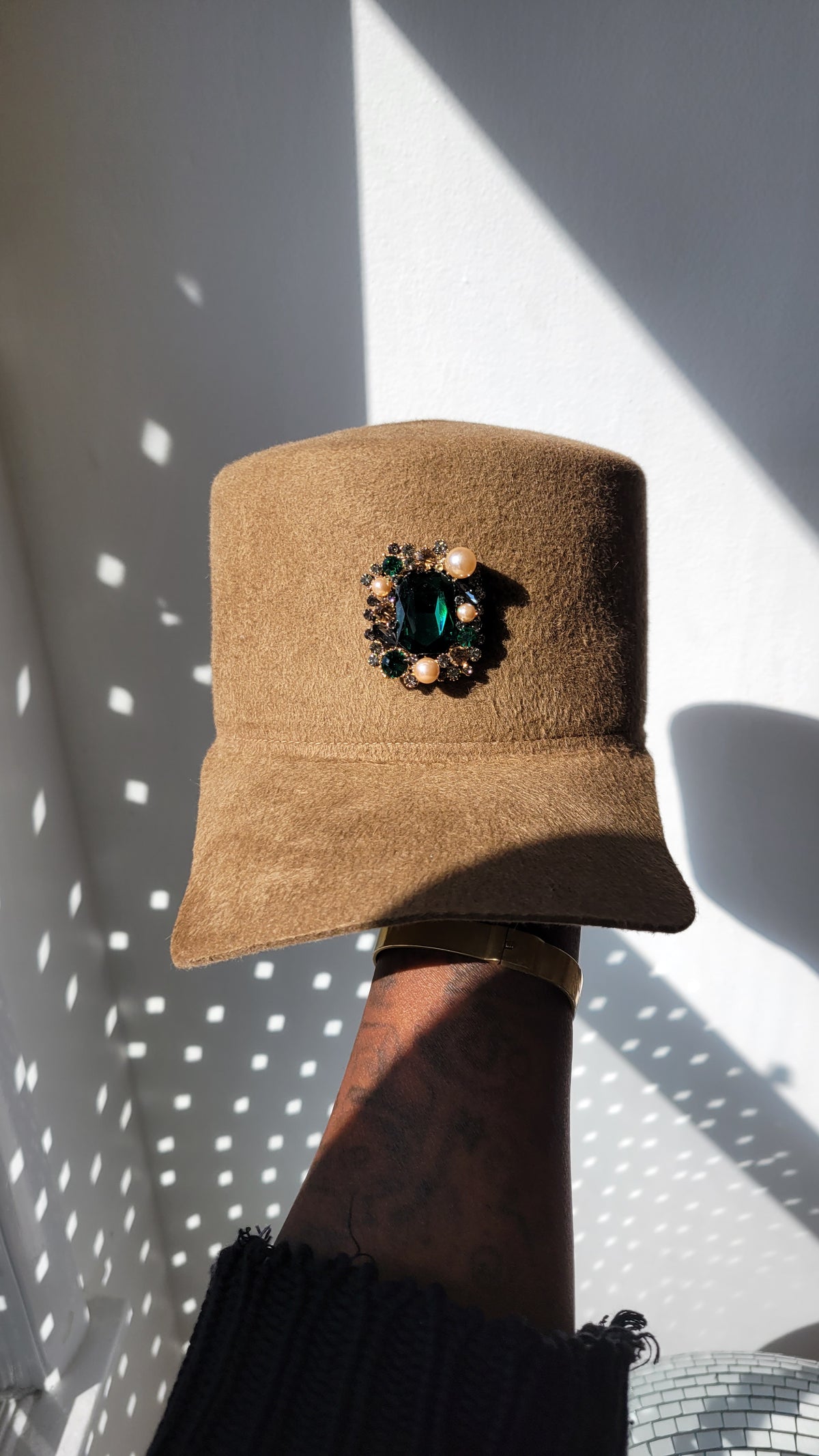 Felt Rhea Cap in Camel